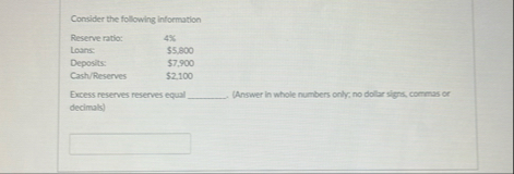 Consider the following information \ table [ [