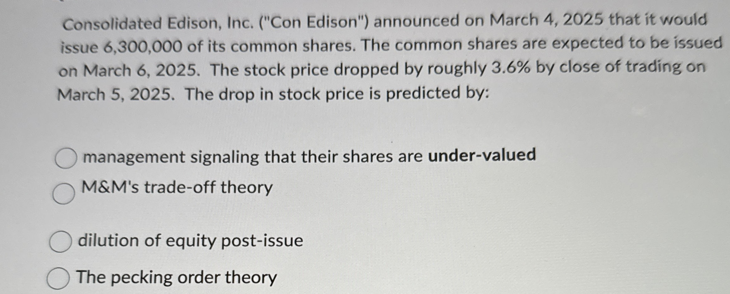 Consolidated Edison, Inc. ( " Con Edison" )