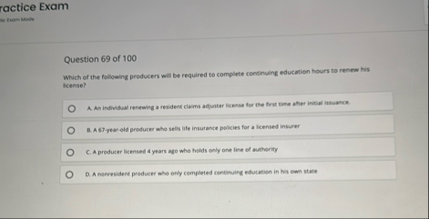 ractice Exam 4 e From Mhode Question 6 9 of 1 0 0