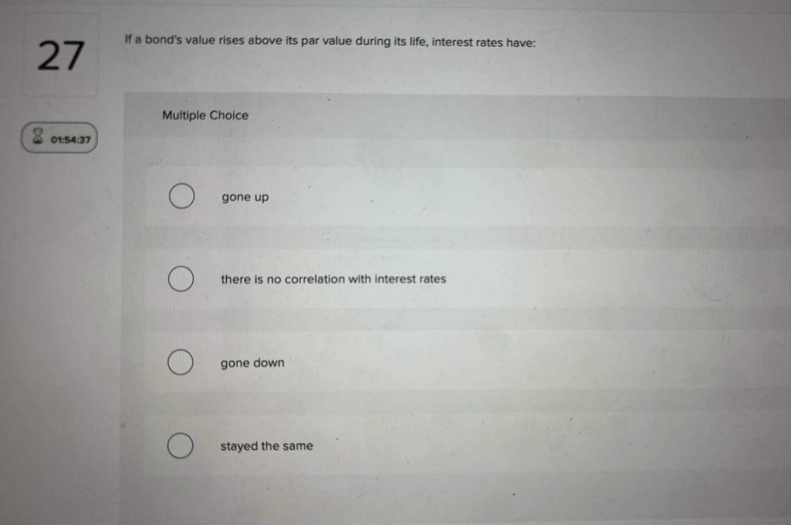 2 7 If a bond's value rises above its par value