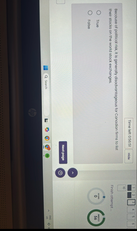 Time left 0 : 5 6 : 5 1 1 Hide Because of