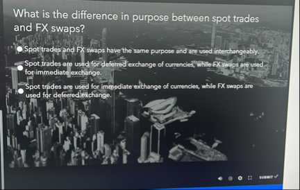 What is the difference in purpose between spot