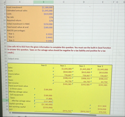 \ table [ [ Asset invertment,$ 2 , 1 8 0 , 0 0 0