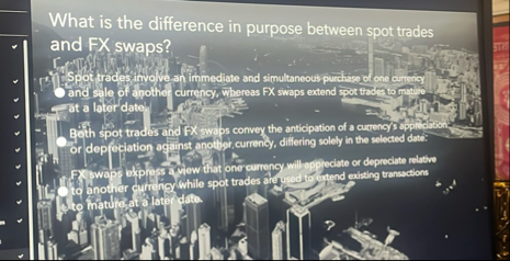 What is the difference in purpose between spot