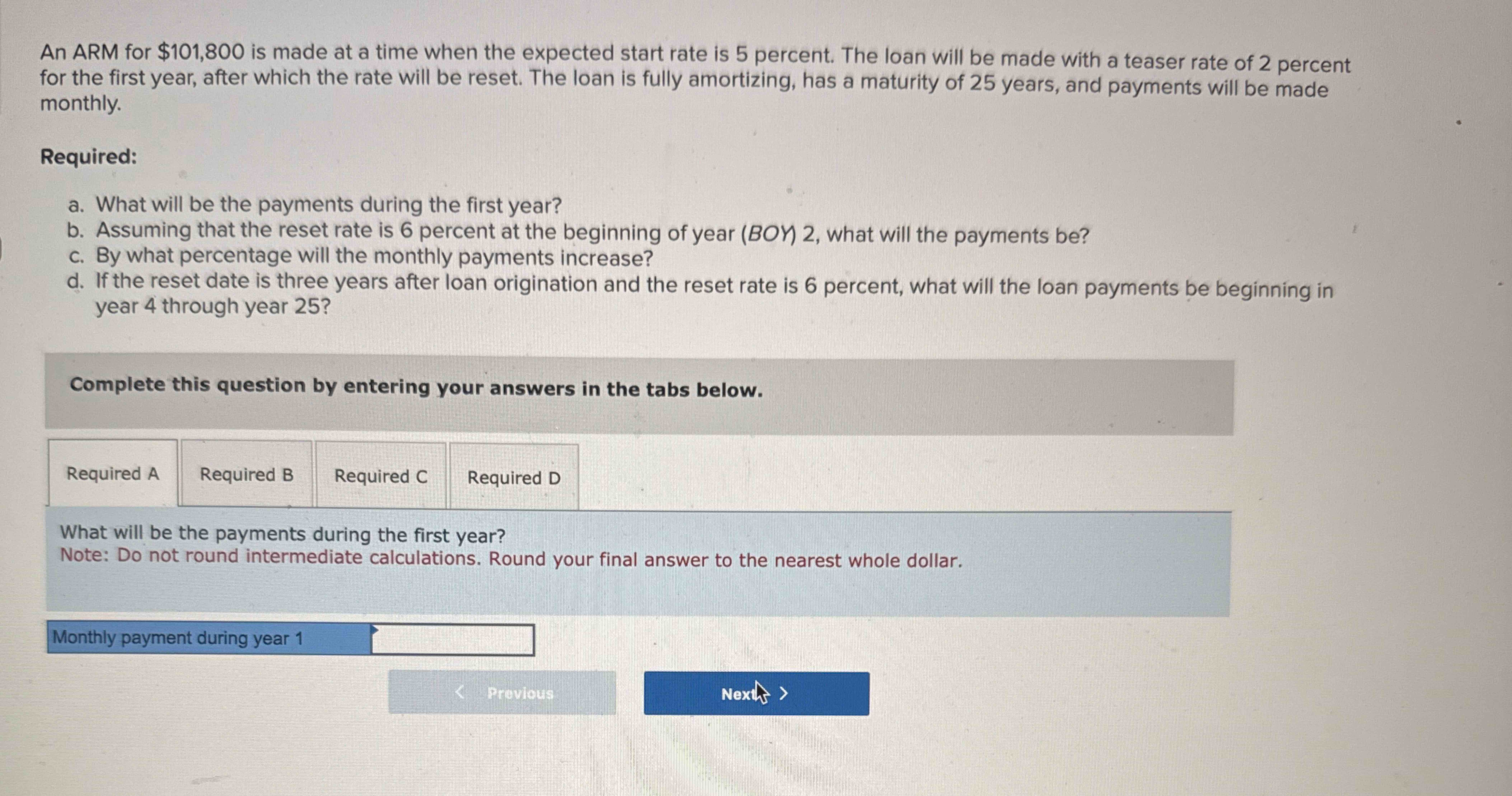 Please solve parts a , b , c & d An ARM for \ ( \
