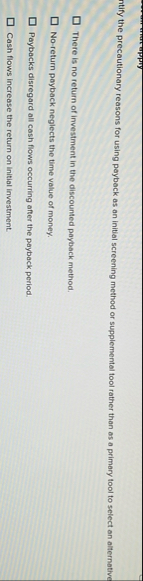 intify the precautionary reasons for using