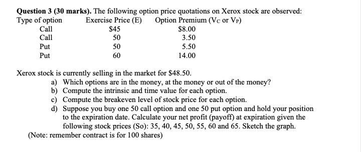 Question 3 ( \ ( \ mathbf { 3 0 } \ ) marks ) .