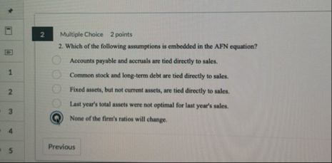 2 Multiple Choice 2 points 2 . Which of the