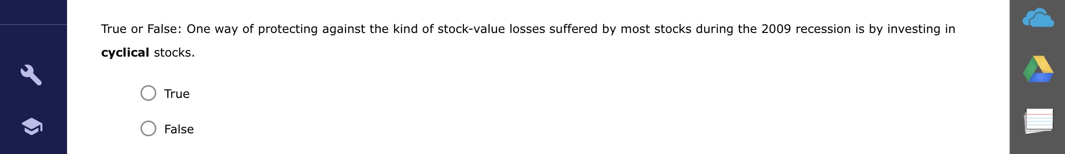 True or False: One way of protecting against the