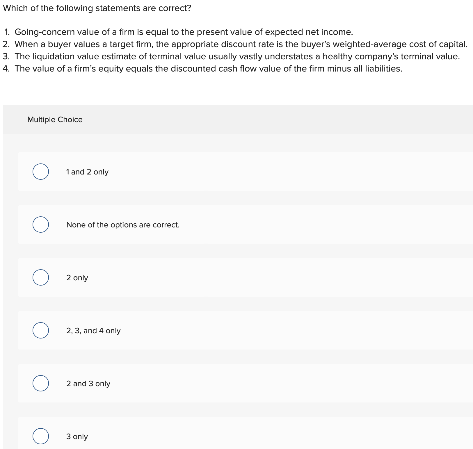 Which of the following statements are correct? 1