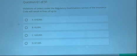 Question 6 1 of 9 1 Violations of orders under