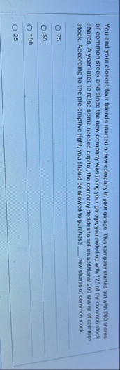 You and your closest four friends started a new