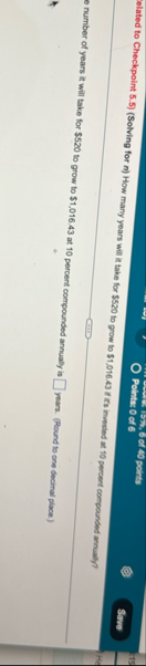 ielated to Checkpoint 5 . 5 ) ( Solving for n )