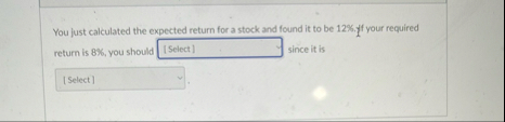 You just calculated the expected return for a