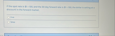 If the spot rate is $ 1 = 1 2 0 , and the 3 0 -