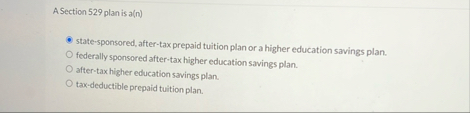 A Section 5 2 9 plan is a ( n ) state -