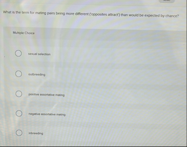 What is the term for mating pairs being more