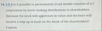 LO . 4 Is it possible to permanently avoid double