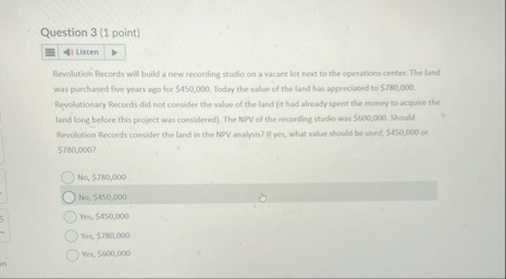 Question 3 ( 1 point ) Revolution Records will