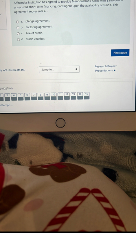 A financial institution has agreed to provide