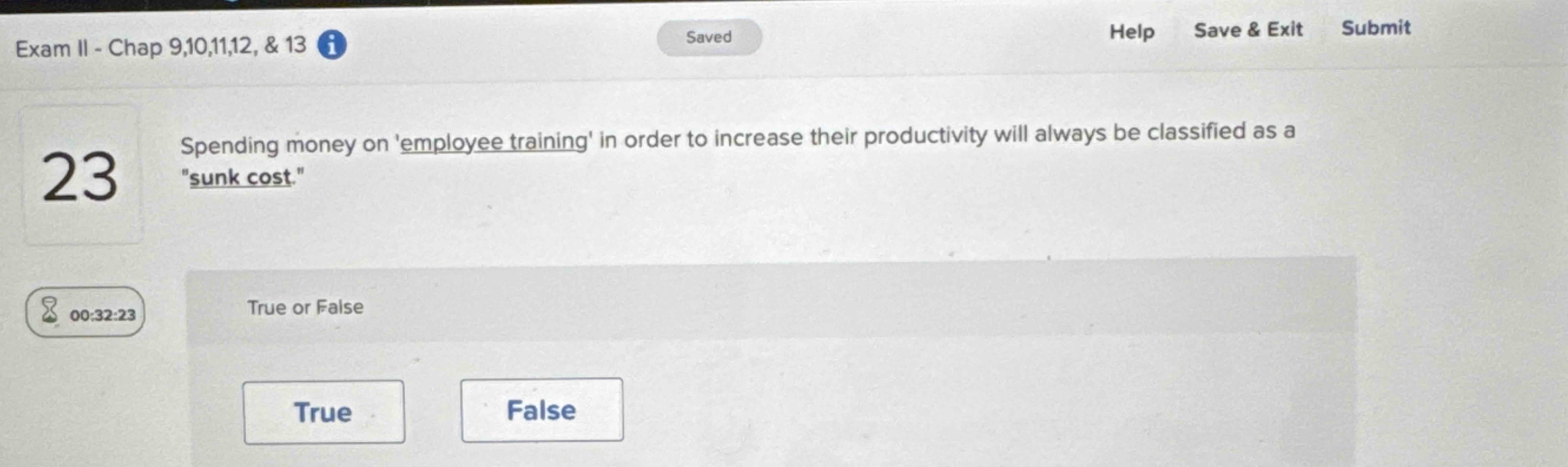 Spending money on 'employee training' in order to