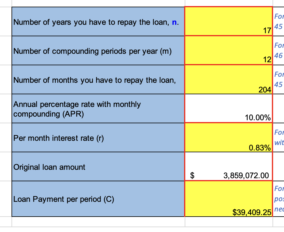 how to calculate using excel TVM function: At the