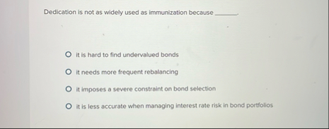 Dedication is not as widely used as immunization