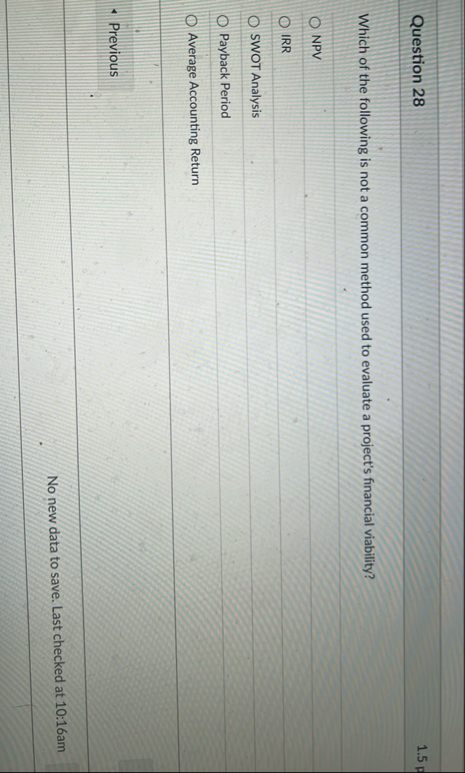 Question 2 8 1 . 5 Which of the following is not