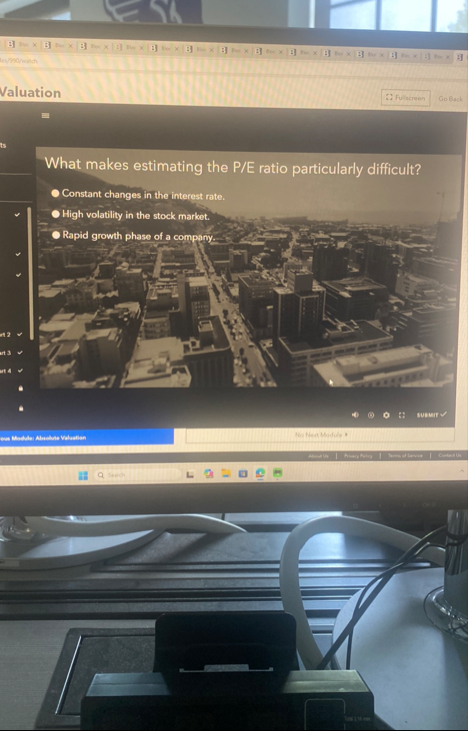 What makes estimating the P / E ratio