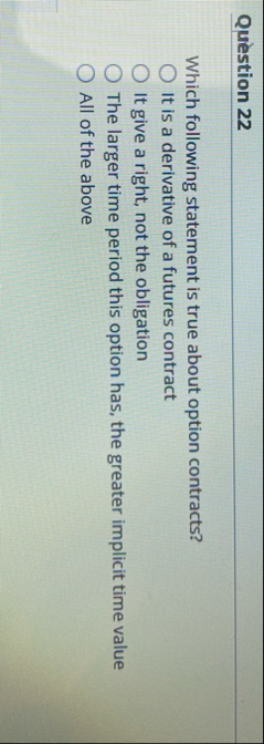 Question 2 2 Which following statement is true