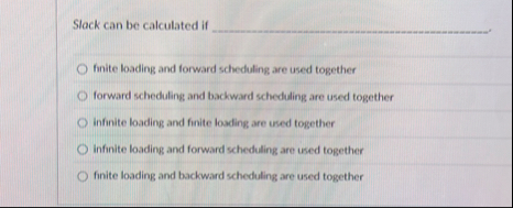 Slock can be calculated if q , finite loading and