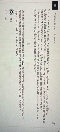 1 8 Multiple Choice 4 points You run a security