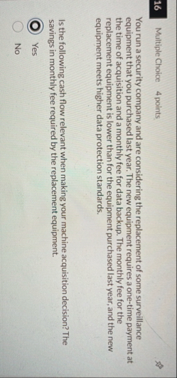 1 6 Multiple Choice 4 points You run a security