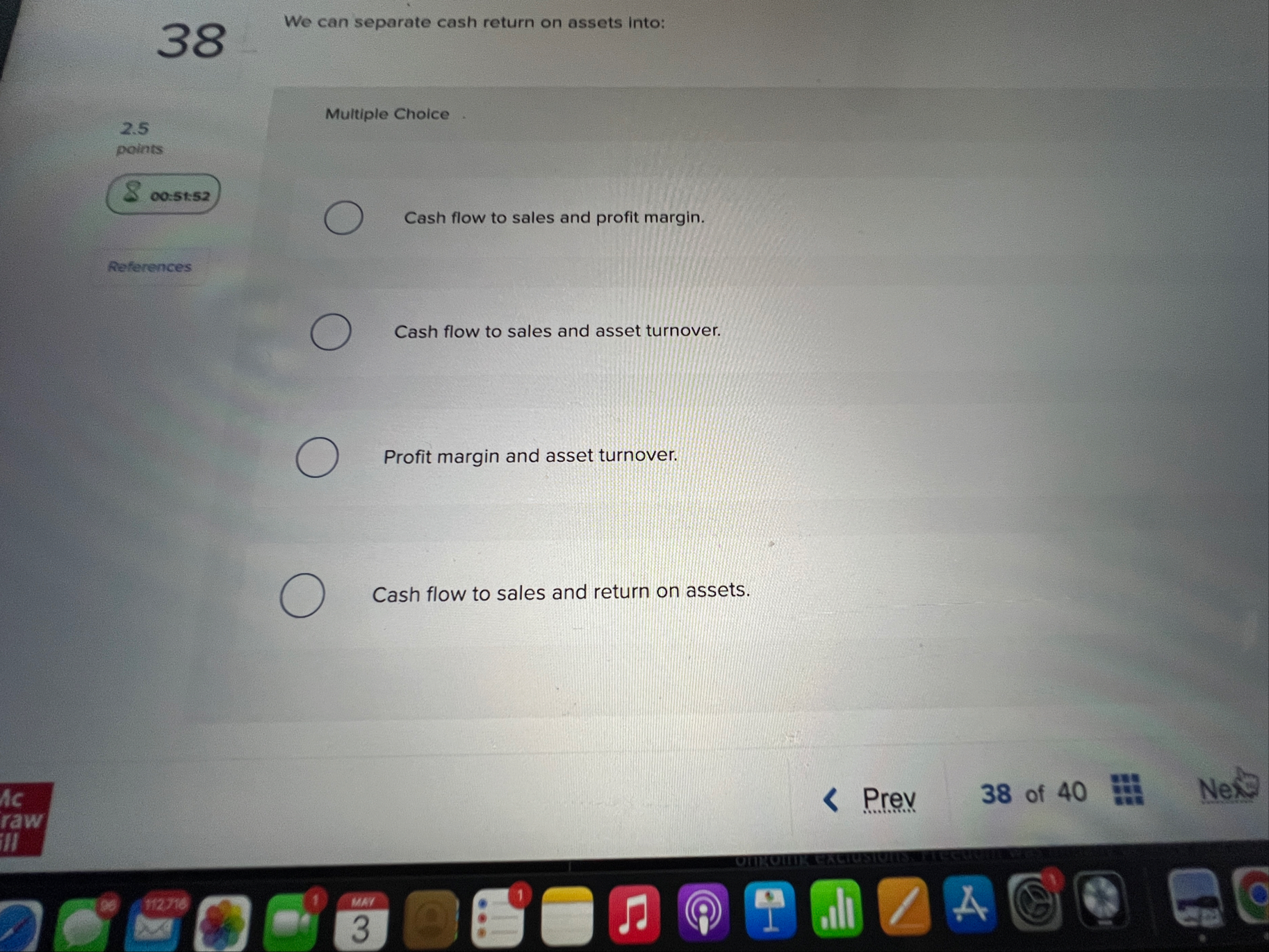 3 8 We can separate cash return on assets into: 2