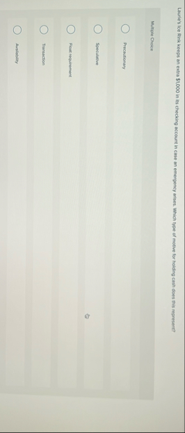 Laurie's lce Rink keeps an extra $ 1 , 0 0 0 in