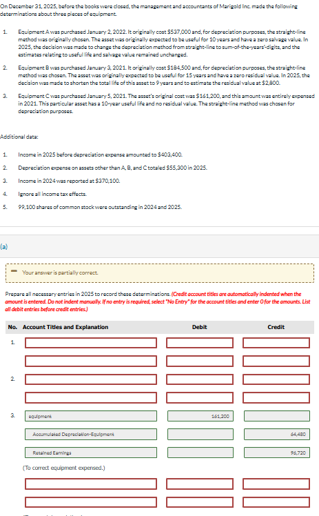 On Decamber 3 1 , 2 0 2 5 , before the books were