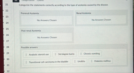 2 1 Categorize the statements correctly according