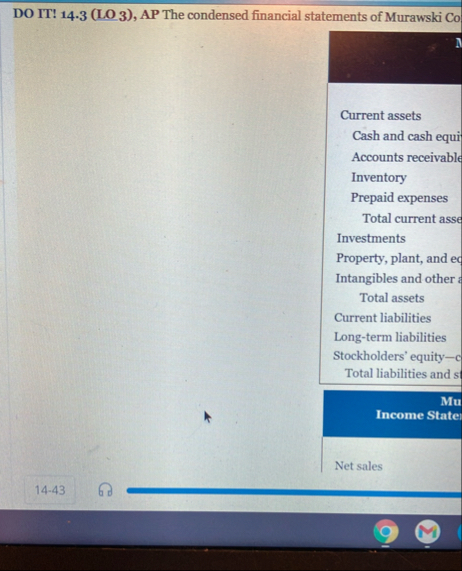 DO IT ! 1 4 - 3 ( LO 3 ) , AP The condensed