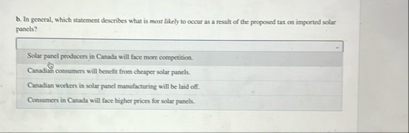 b . In goneral, which statement describes what is