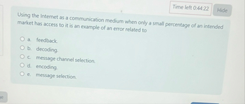 Using the lnternet as a communication medium when