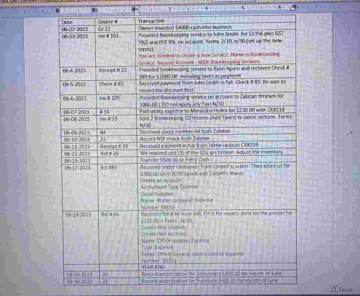 Quickbooks . . . . . . 0 6 - 3 0 - 2 0 2 3 0 6 -