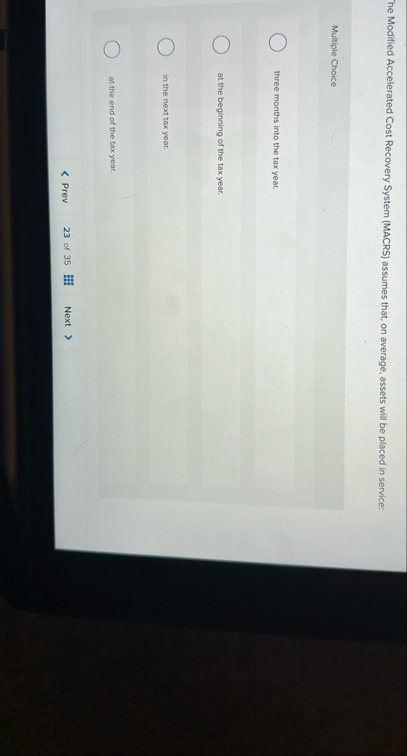 The Modified Accelerated Cost Recovery System (