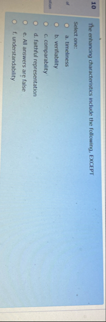 1 0 The enhancing characteristics include the