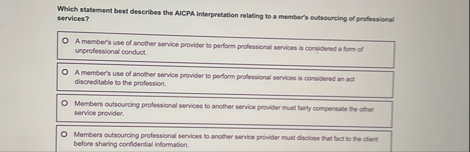 Which statement best describes the AUCPA