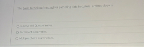 The basictecholauezmethod for gathering data in