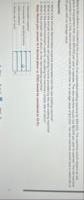 Ballard MicroBrew is considering the purchase of