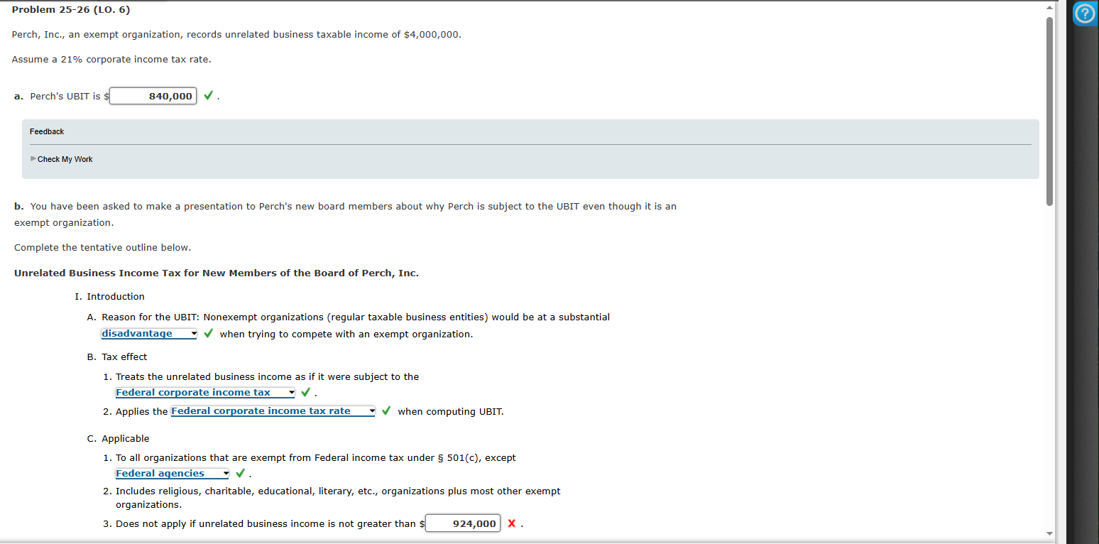 Problem 2 5 - 2 6 ( LO . 6 ) Perch, Inc., an