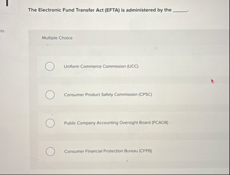 The Electronic Fund Transfer Act ( EFTA ) is