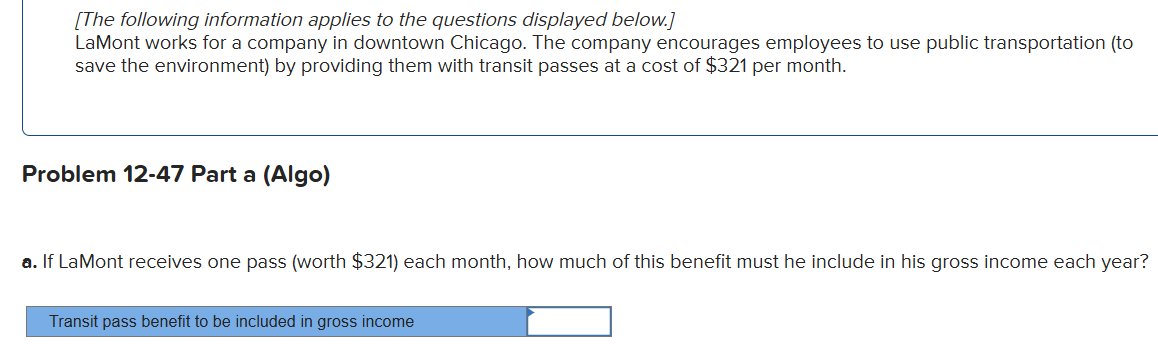 Problem 1 2 - 4 7 Part a ( Algo ) a . If LaMont
