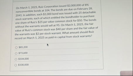 On March 1 , 2 0 2 5 , Rulz Corporation issued $